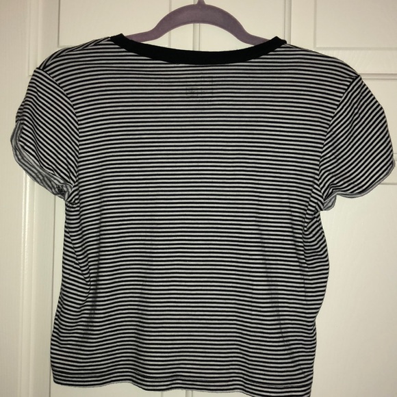 Malibu striped slightly cropped Tee from Pacsun - Picture 4 of 5